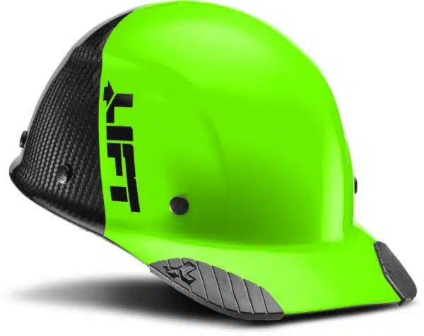 Green DAX FIFTY 50 CARBON FIBER hard hat